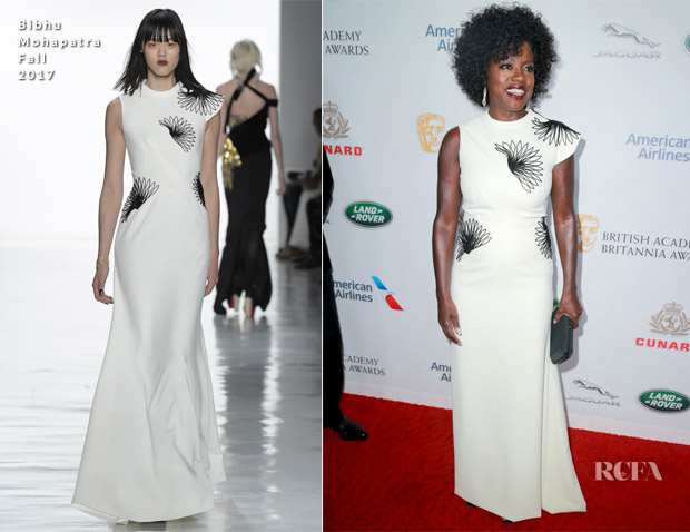 Viola Davis In Bibhu Mohapatra - 2018 British Academy Britannia Awards