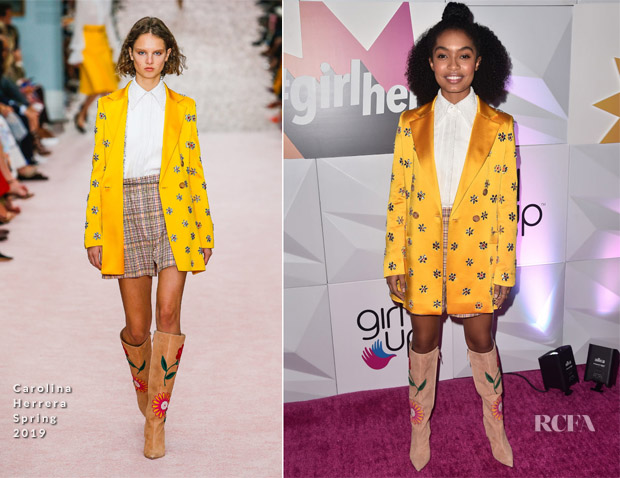 Yara Shahidi In Carolina Herrera - #girlhero Award Luncheon 