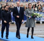 Catherine, Duchess of Cambridge In Catherine Walker - Leicester City Visit