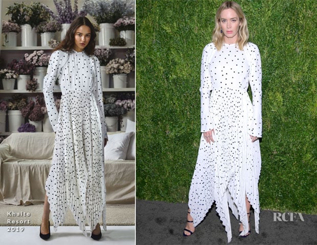 Emily Blunt In Khaite - CFDA / Vogue Fashion Fund 15th Anniversary Event