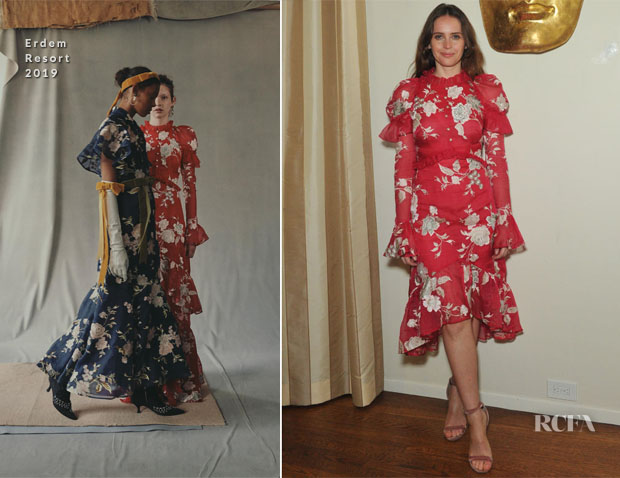 Felicity Jones In Erdem - BAFTA Los Angeles Reception