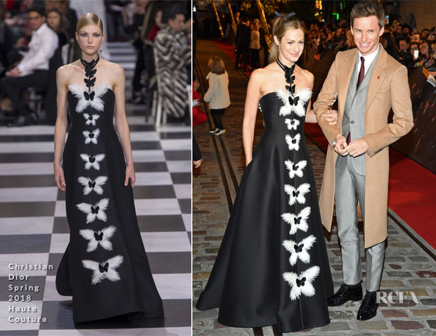 Hannah Redmayne In Christian Dior Haute Couture - ‘Fantastic Beasts: The Crimes Of Grindelwald’ World Premiere