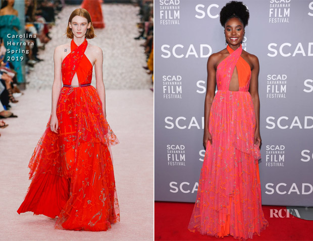 KiKi Layne In Carolina Herrera - 'If Beale Street Could Talk' SCAD Savannah Film Festival Screening