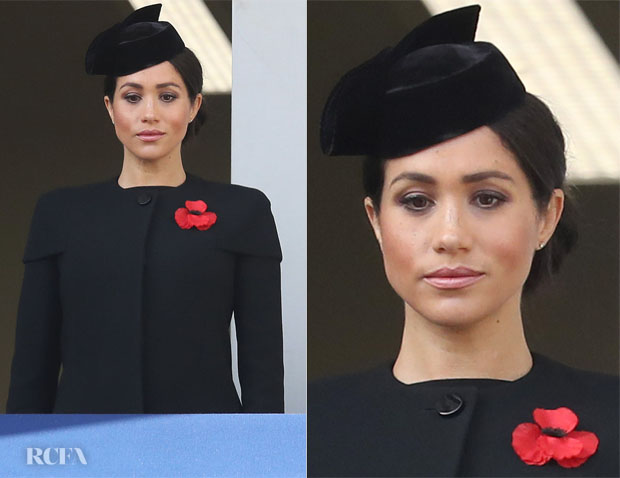 Meghan, Duchess of Sussex In Stella McCartney & Givenchy - Remembrance Festival & Remembrance Sunday