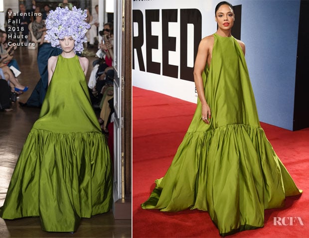 Tessa Thompson In Valentino Haute Couture - 'Creed II' London Premiere 