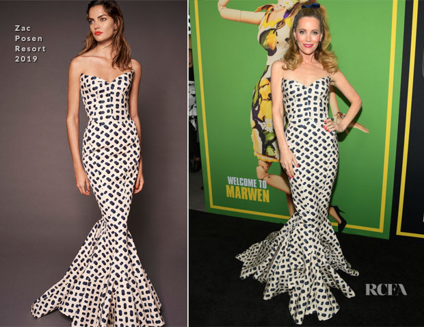 Fashion Blogger Catherine Kallon feature Leslie Mann In Zac Posen - ‘Welcome To Marwen’ LA Premiere