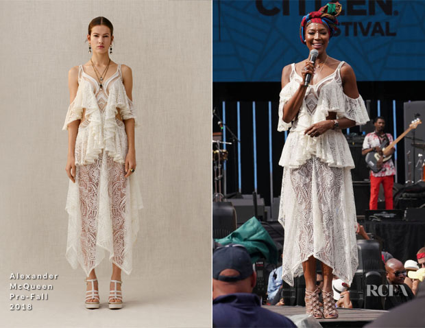 Fashion Blogger Catherine Kallon feature the Naomi Campbell In Alexander McQueen - Global Citizen Festival: Mandela 100