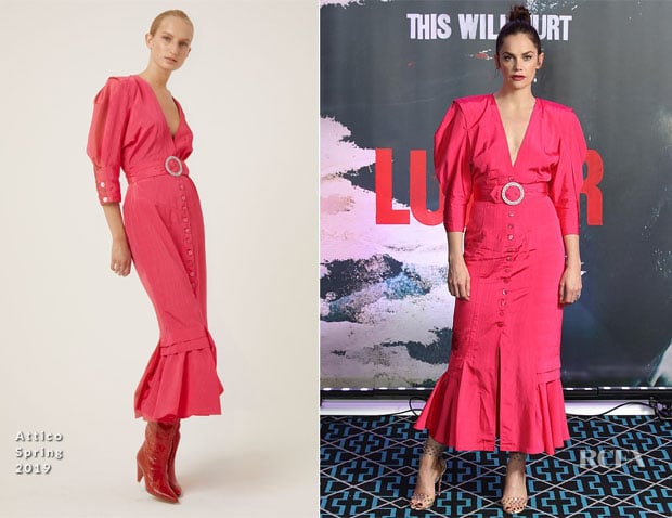 Fashion Blogger Catherine Kallon feature Ruth Wilson In Attico - 'Luther' London Photocall