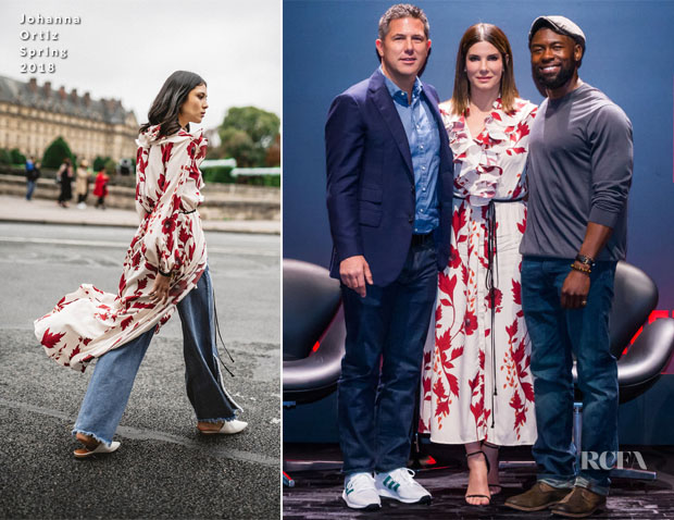 Fashion Blogger Catherine Kallon feature Sandra Bullock In Akris & Johanna Ortiz - Netflix 'Bird Box' Comic-Con & Press Conference