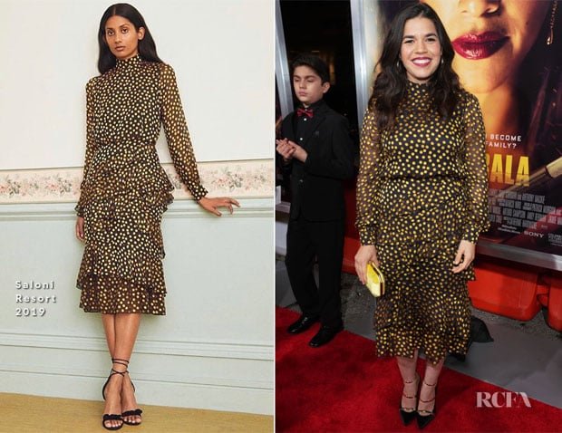 Fashion Blogger Catherine Kallon Features America Ferrera In Saloni - ‘Miss Bala’ LA Premiere