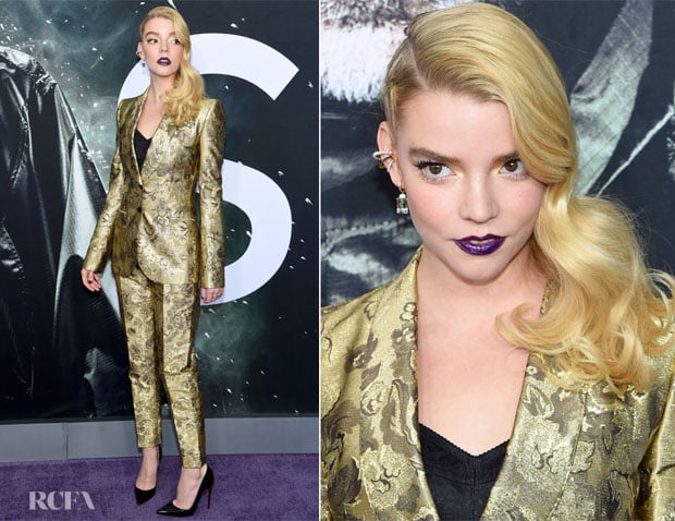 Fashion Blogger Catherine Kallon features Anya Taylor-Joy In Dolce & Gabbana - ‘Glass’ New York Premiere
