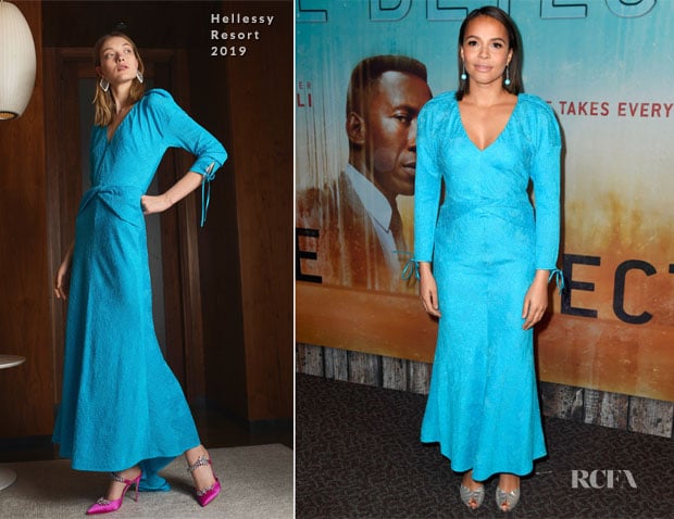 Fashion Blogger Catherine Kallon features Carmen Ejogo In Hellessy  - Premiere Of HBO's 'True Detective' Season 3