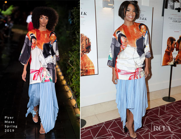 Fashion Blogger Catherine Kallon features Gabrielle Union In Pyer Moss - ‘If Beale Street Could Talk’ LA Screening