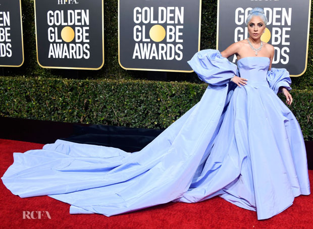 lady gaga golden globe dress 2018