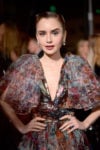 Fashion Blogger Catherine Kallon features Lily Collins In Elie Saab - Art Of Elysium Gala