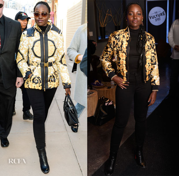 Fashion Blogger Catherine Kallon features Lupita Nyong'o's Versace Double at Sundance Film Festival