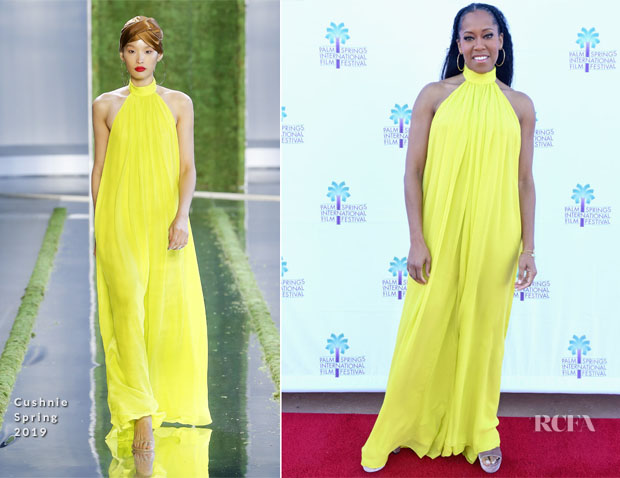 Fashion Blogger Catherine Kallon features Regina King In Cushnie- 'If Beale Street Could Talk' Palm Springs International Film Festival Screening