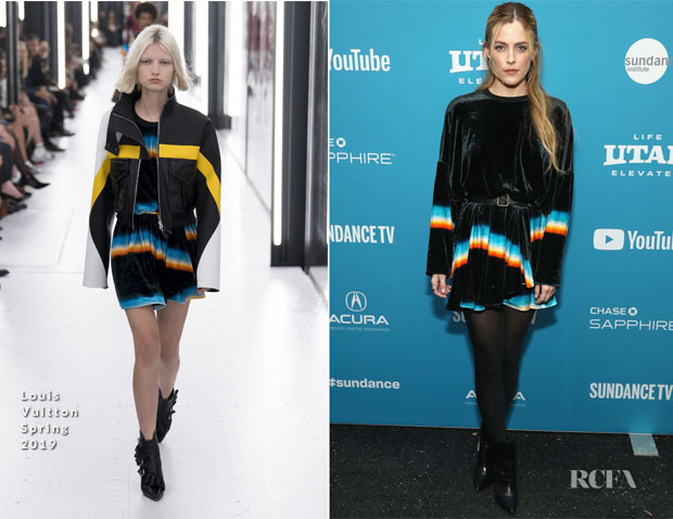 Fashion Blogger Catherine Kallon features Riley Keough In Louis Vuitton - 'The Lodge' Sundance Film Festival Premiere