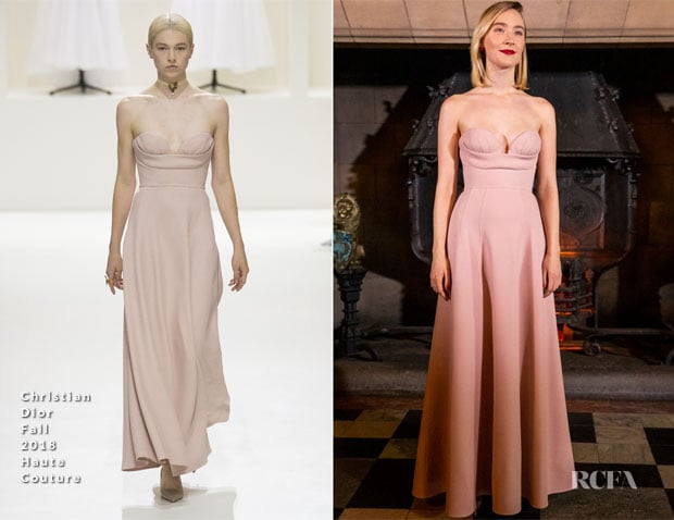 Fashion Blogger Catherine Kallon features Saoirse Ronan In Christian Dior Haute Couture - 'Mary Queen Of Scots' Edinburgh Premiere