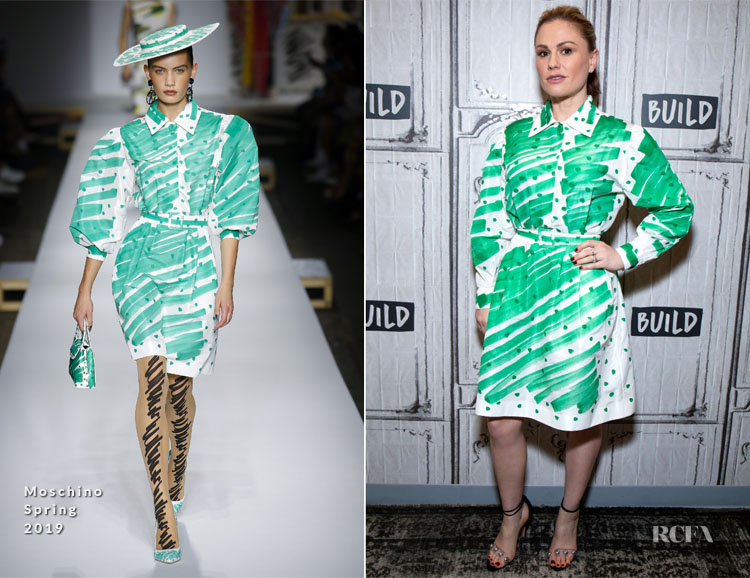Fashion Blogger Catherine Kallon features Anna Paquin In Moschino - Build Series 'Flack' 