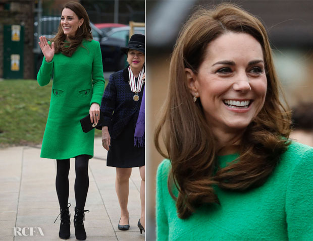 Fashion Blogger Catherine Kallon features Catherine, Duchess of Cambridge In Eponine London - Lavender Primary School Visit