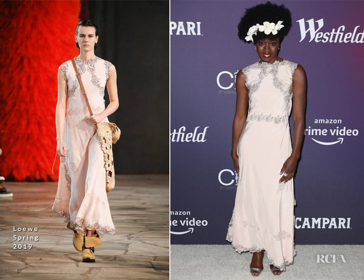 Fashion Blogger Catherine Kallon features Danai Gurira In Loewe - 2019 Costume Designers Guild Awards