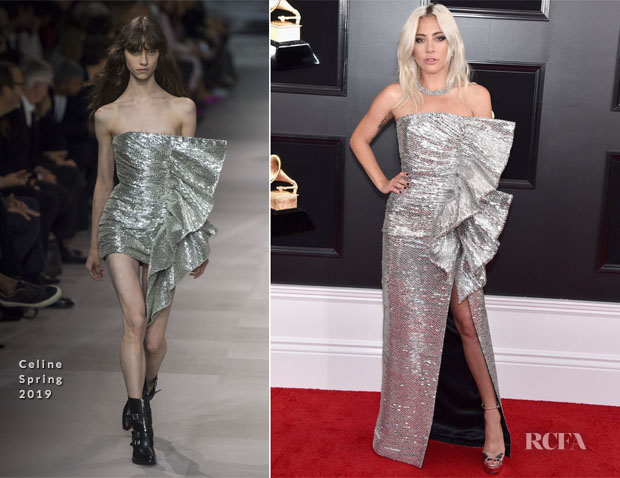 Fashion Blogger Catherine Kallon features Lady Gaga In Celine - 2019 Grammy Awards