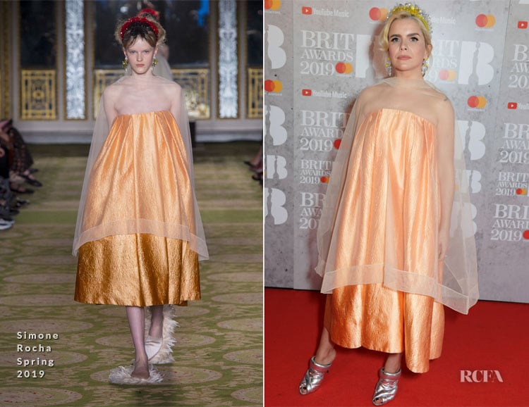 Fashion Blogger Catherine Kallon features Paloma Faith In Simone Rocha - The BRIT Awards 2019