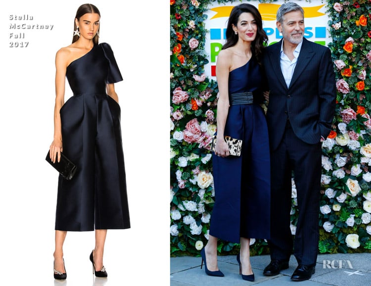 Amal Clooney In Stella McCartney - People’s Postcode Lottery Charity Gala 