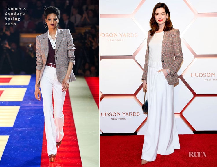 Anne Hathaway In Tommy x Zendaya - Hudson Yards Grand Opening Party