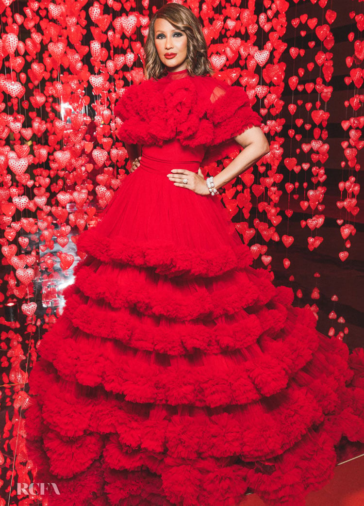 Iman’s Red Radiance At The ‘Love Ball Arabia’