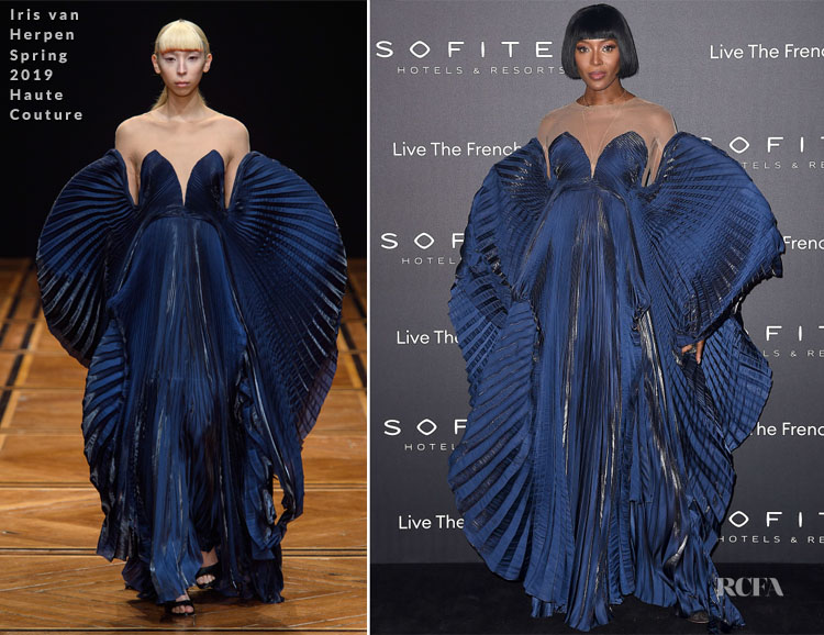 Naomi Campbell In Iris van Herpen Haute Couture - 'La Nuit' by Sofitel Party 