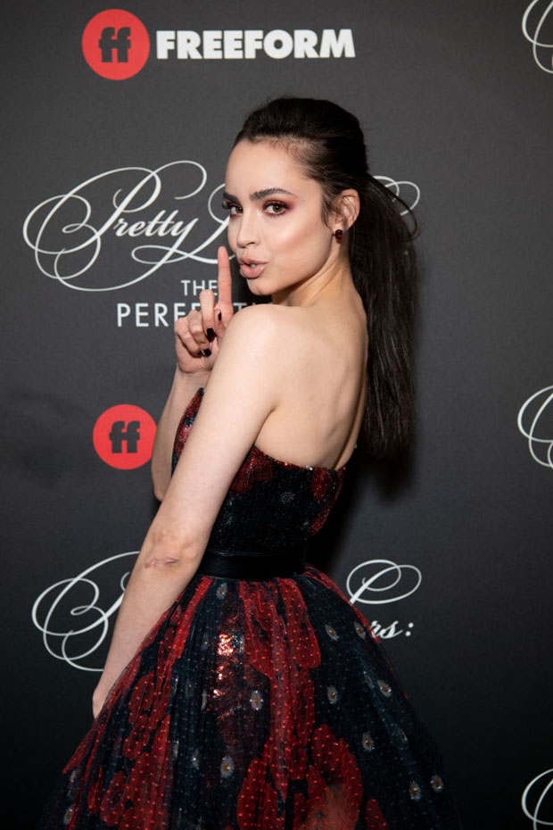 Sofia Carson In Elie Saab - 'Pretty Little Liars The Perfectionists' Premiere