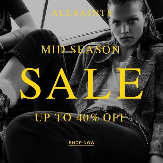 Allsaints: Get Up To 40% Off - Red Carpet Fashion Awards