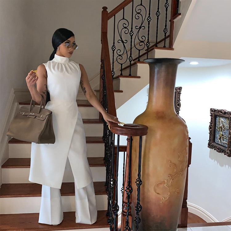 Cardi B Serves Up A Red Carpet Worthy Look For Court in Christian Siriano