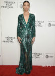 Angela Sarafyan Was A Green Sequin Goddess For The ‘Extremely Wicked, Shockingly Evil And Vile’ Tribeca Premiere