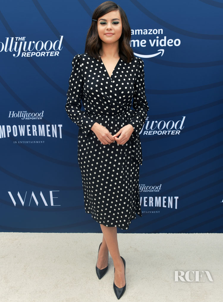 Selena Gomez's Pretty Polka Dot Celine For The Hollywood Reporter’s Empowerment In Entertainment Event