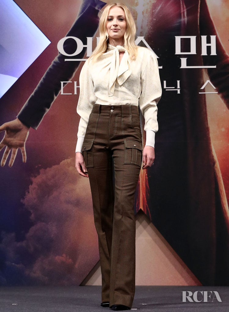 Sophie Turner In Chloe 'X-Men: Dark Phoenix'  Seoul Press Conference 