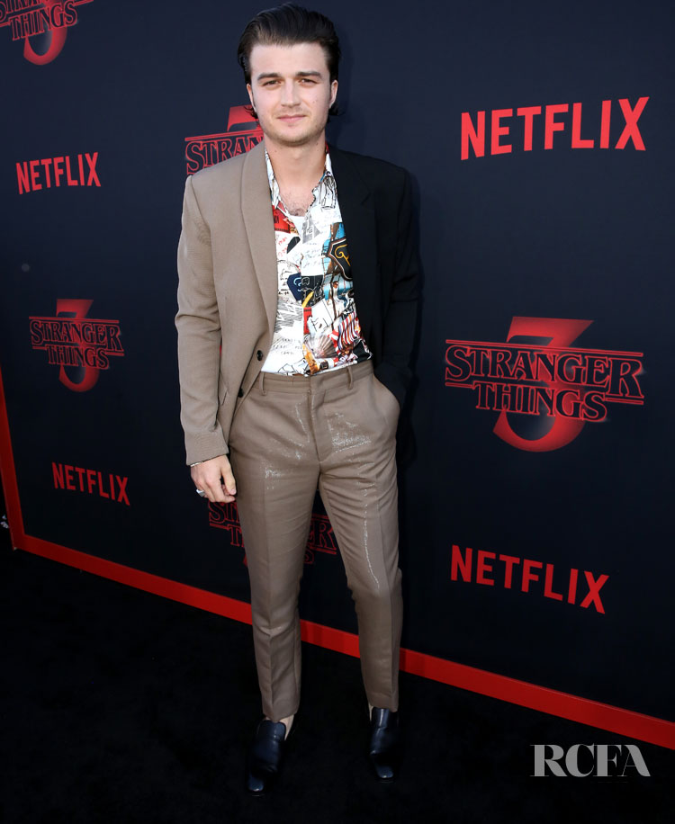 Joe Keery In Fendi -  'Stranger Things 3' LA Premiere