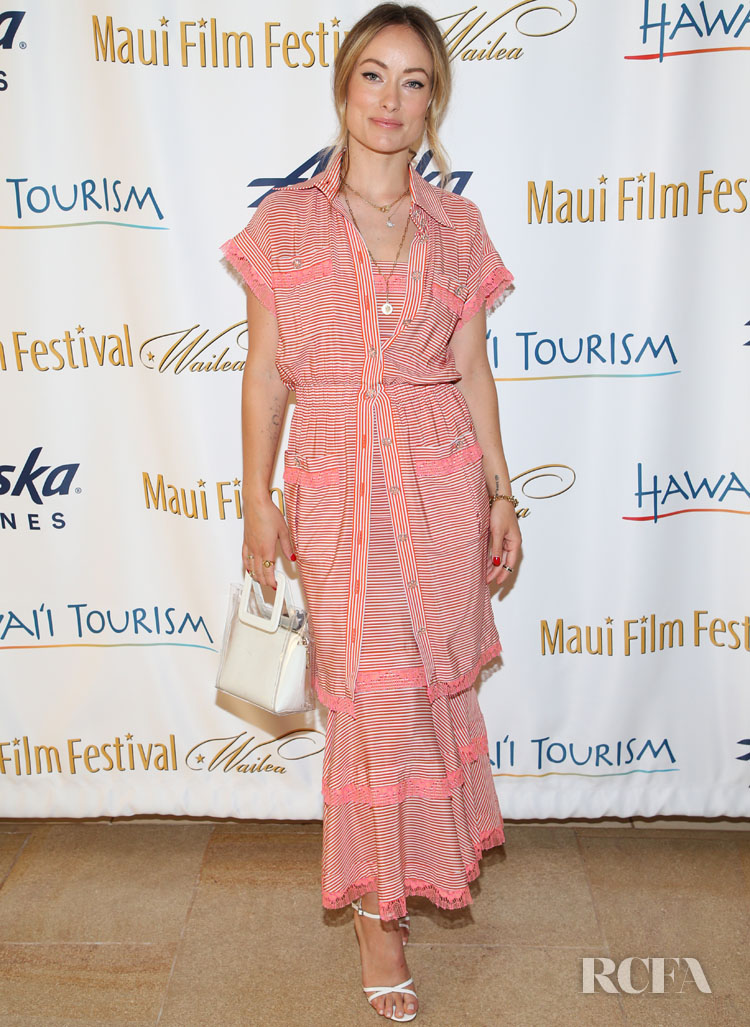 Olivia Wilde Sports A Breezy Striped Look For The 2019 Maui Film Festival