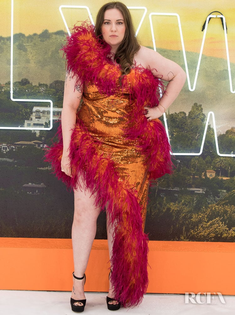 Lena Dunham's Disco Fever Look Turns Heads At The 'Once Upon a Time In Hollywood' London Premiere