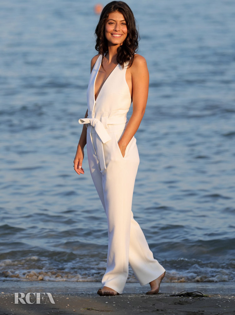 Alessandra Mastronardi Rocks Two Giorgio Armani Looks At Venice Film Festival 