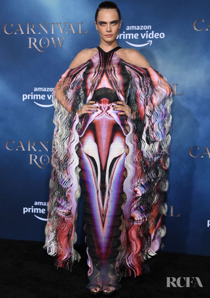 Cara Delevingne's Iris van Herpen Haute Couture Galactic Moment For Amazon's 'Carnival Row' LA Premiere