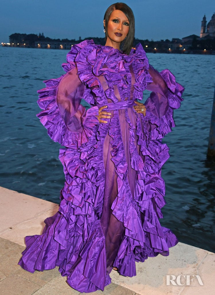 Iman Was Ruffled At The Franca Sozzani Award Event