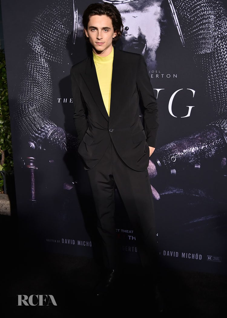 Timothée Chalamet Suave In Givenchy For Netflix’s ‘The King’ New York Premiere