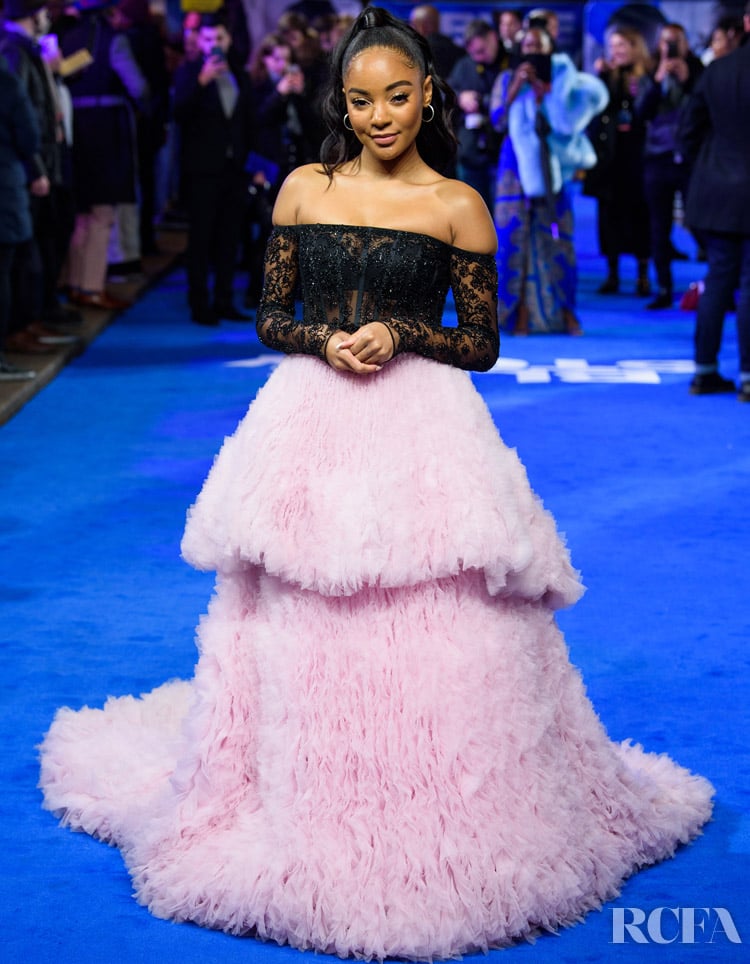 Karla-Simone Spence Looked Divine In Ong-Oaj Pairam For The 'Blue Story' London Premiere