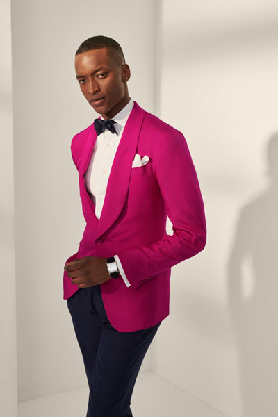 Dwayne Johnson In Pink Ralph Lauren 'Jumanji: The Next Level' Premiere