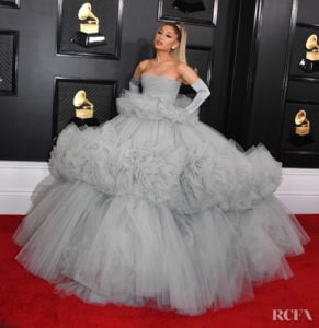 Ariana Grande In Giambattista Valli Haute Couture - 2020 Grammy Awards