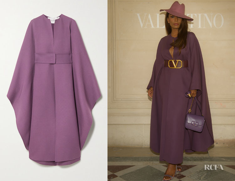 Janet Mock's Valentino Belted Wool Cape