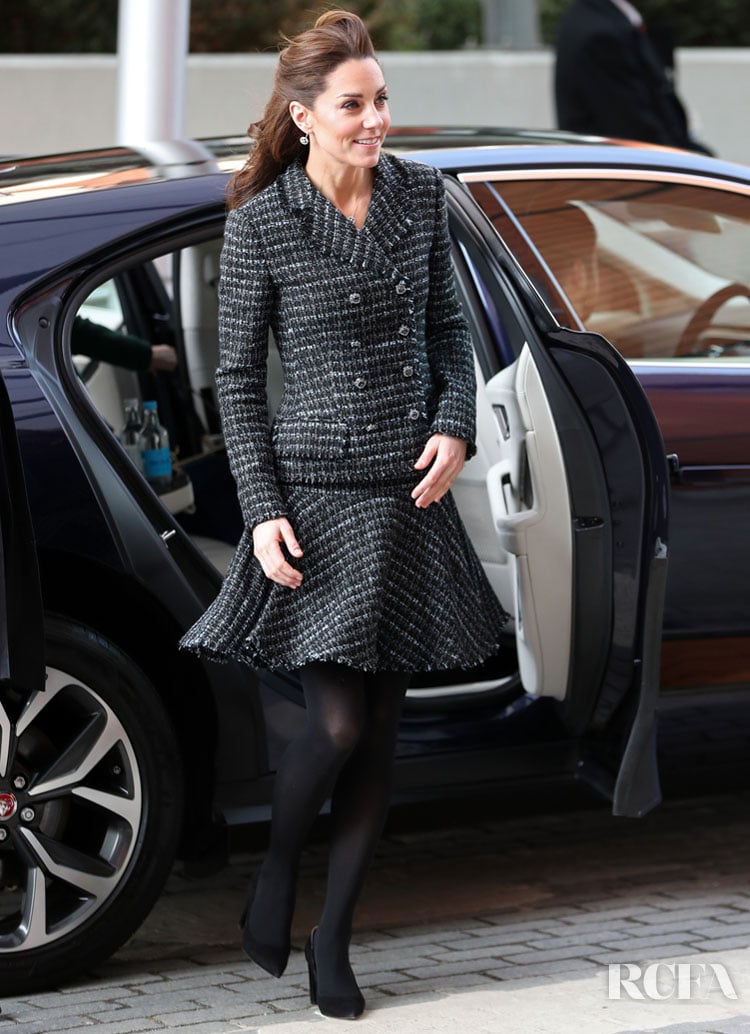Catherine, Duchess of Cambridge Recycles For The Evelina London Children’s Hospital Visit & UK Holocaust Memorial Day Commemorative Ceremony